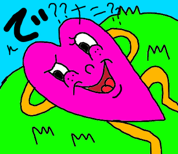 kimoi heart sticker #10282857