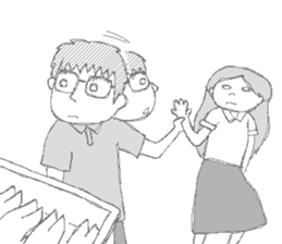 Daily life of the couple4 sticker #10284026