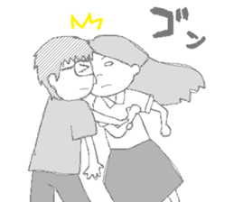 Daily life of the couple4 sticker #10284027