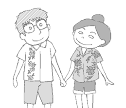 Daily life of the couple4 sticker #10284036