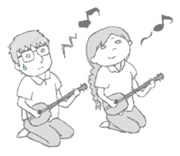 Daily life of the couple4 sticker #10284044