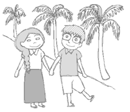 Daily life of the couple4 sticker #10284045