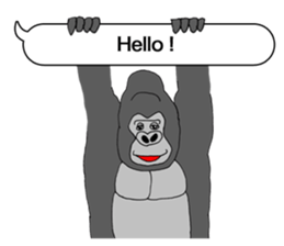 Message from the gorilla of the gorilla sticker #10285137
