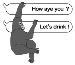 Message from the gorilla of the gorilla sticker #10285144