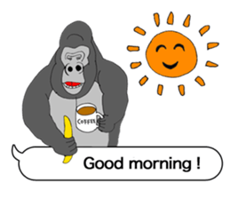 Message from the gorilla of the gorilla sticker #10285150