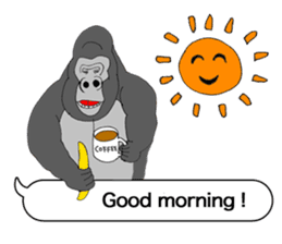 Message from the gorilla of the gorilla sticker #10285150