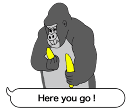 Message from the gorilla of the gorilla sticker #10285156