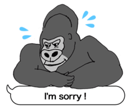 Message from the gorilla of the gorilla sticker #10285157