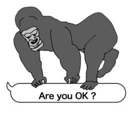 Message from the gorilla of the gorilla sticker #10285170