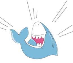 Happy Shark sticker #10285296