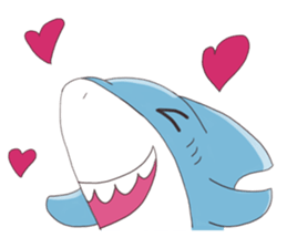 Happy Shark sticker #10285298