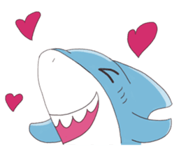 Happy Shark sticker #10285298
