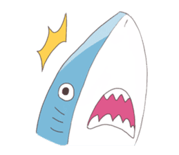 Happy Shark sticker #10285304