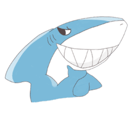 Happy Shark sticker #10285309