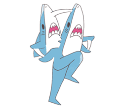 Happy Shark sticker #10285311