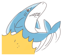 Happy Shark sticker #10285313