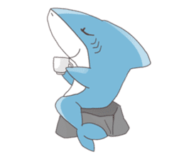 Happy Shark sticker #10285320