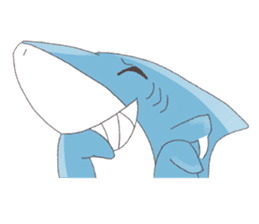 Happy Shark sticker #10285322