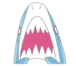 Happy Shark sticker #10285324