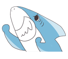 Happy Shark sticker #10285327