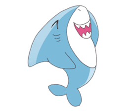 Happy Shark sticker #10285334