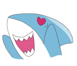 Happy Shark sticker #10285335