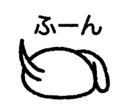 White Lop-eared Dog 1 sticker #10285663