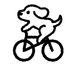 White Lop-eared Dog 1 sticker #10285680