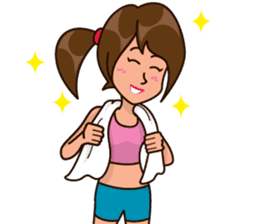 Healthy Sporty Girl sticker #10286618