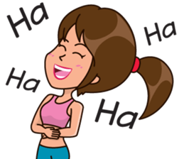 Healthy Sporty Girl sticker #10286620