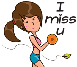 Healthy Sporty Girl sticker #10286621