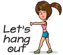 Healthy Sporty Girl sticker #10286622