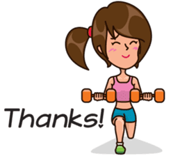 Healthy Sporty Girl sticker #10286623