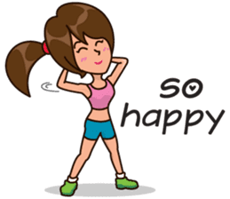 Healthy Sporty Girl sticker #10286625