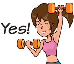 Healthy Sporty Girl sticker #10286626