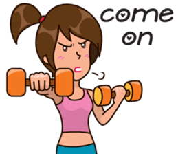 Healthy Sporty Girl sticker #10286631