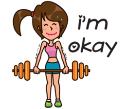 Healthy Sporty Girl sticker #10286639