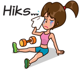 Healthy Sporty Girl sticker #10286641
