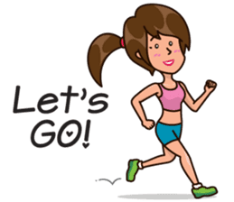 Healthy Sporty Girl sticker #10286654