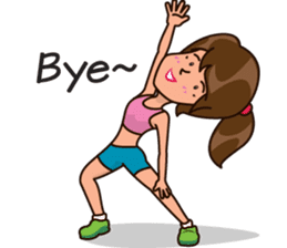 Healthy Sporty Girl sticker #10286655