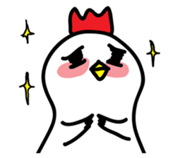 cute chicken angry chicken sticker #10286662