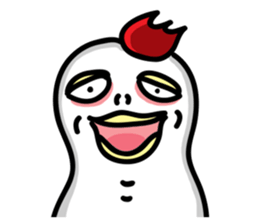 cute chicken angry chicken sticker #10286664