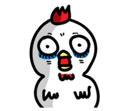 cute chicken angry chicken sticker #10286667