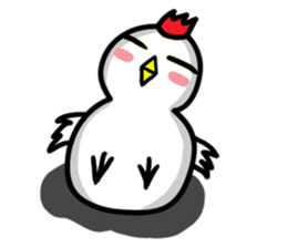 cute chicken angry chicken sticker #10286668
