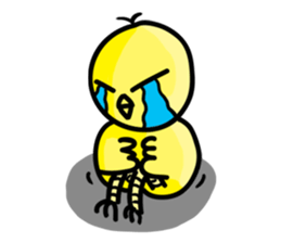 cute chicken angry chicken sticker #10286669