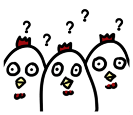 cute chicken angry chicken sticker #10286671