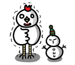 cute chicken angry chicken sticker #10286672