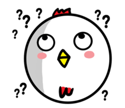 cute chicken angry chicken sticker #10286673