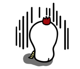 cute chicken angry chicken sticker #10286677
