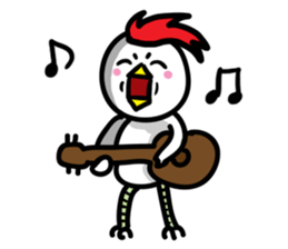 cute chicken angry chicken sticker #10286678